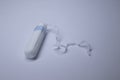 Female tampon. menstruation concept. isolated. white background