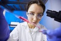 Female Technician in Lab Royalty Free Stock Photo