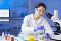Female Technician Working in Laboratory Royalty Free Stock Photo