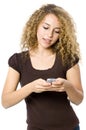 Female Texting Royalty Free Stock Photo
