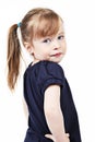 Female toddler with ponytail