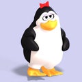 Female toon penguin