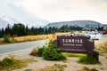 Female tourist visiting Mt Rainier at Sunrise visitor center