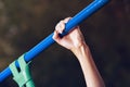 Female training pull ups with resistance band