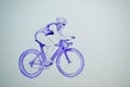 Female triathlete on Bicycle