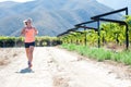 Female triathlete running Royalty Free Stock Photo