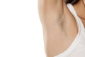 Female unshaved armpit Royalty Free Stock Photo