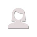 Female user avatar icon Royalty Free Stock Photo