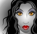 Female Vampire Face Royalty Free Stock Photo