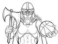 Viking Celtic Knight Basketball Warrior Woman