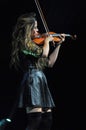 Female violin player Royalty Free Stock Photo