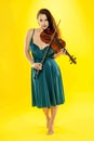 Female violinist. Royalty Free Stock Photo