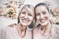 Female volunteers participating in breast cancer awareness Royalty Free Stock Photo