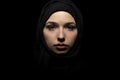 Female Wearing a Black Hijab Royalty Free Stock Photo