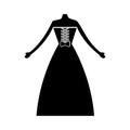 Female wedding dress icon