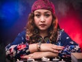 Female woman seer teller psychic fortuneteller