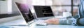 Female Working In Web Development Coding Royalty Free Stock Photo