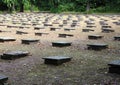 Female Zone of Ancient Graveyard at Christiansfeld Royalty Free Stock Photo