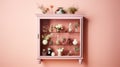 Feminine Curio Cabinet: Soft And Stylish Product Showcase