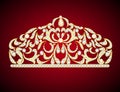 feminine decorative tiara crown with jewels