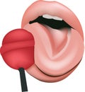 Feminine lips and tongue lick candy feminine lips and tongue lick candy