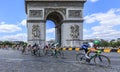 The Feminine Peloton in Paris - La Course by Le Tour de France 2016 Royalty Free Stock Photo