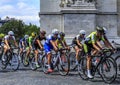 The Feminine Peloton in Paris - La Course by Le Tour de France 2016 Royalty Free Stock Photo