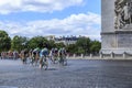 The Feminine Peloton in Paris - La Course by Le Tour de France 2016 Royalty Free Stock Photo