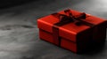 A feminine and simple composition perfect for Valentine\'s Day, featuring cheerful and playful red gift boxes, meticulously