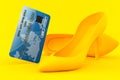 Femininity background with credit card