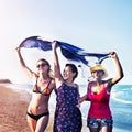 Femininity Girls Summer Beach Vacations Concept Royalty Free Stock Photo