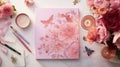 femininity notepad pink