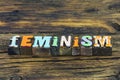 Feminism movement female power woman feminist gender diversity Royalty Free Stock Photo