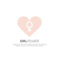 Feminism Movement, LGBT Society, Girl Power, Female Future Protest Royalty Free Stock Photo