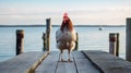 Feminist Perspective: Rooster On Dock - Candid Photojournalism With Danish Golden Age Influence