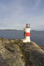 FemÃÂ¶refortet Lighthouse at winter sunset