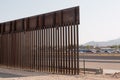 Fence along the U.S. Mexican border in El Paso, Texas. Royalty Free Stock Photo