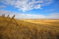 Fence in the American prairie