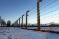 Fence around concentration camp of Auschwitz Birkenau, Poland