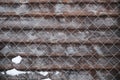 The fence background texture close up. metal mesh netting Royalty Free Stock Photo