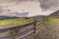 Fence Border near Ohio Pass, Colorado, USA