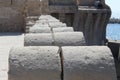 Fence of Citadel Qaitbey Royalty Free Stock Photo