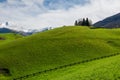 Fence that delimits the border between one agricultural Royalty Free Stock Photo