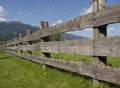Fence in Drautal, Austria Royalty Free Stock Photo
