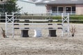 Fence for horse jumping Royalty Free Stock Photo