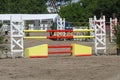 Fence for horse jumping Royalty Free Stock Photo