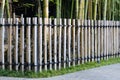 Fence house made of bamboo,beautifully arranged Japanese style. Royalty Free Stock Photo