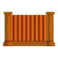 Fence icon, cartoon style Royalty Free Stock Photo