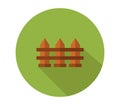 Fence icon illustrated in vector on white background