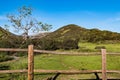Fence on the Iron Mountain Trail in Poway, California. Royalty Free Stock Photo